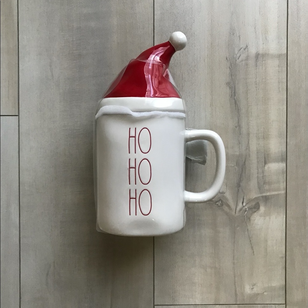 Rae Dunn HO HO HO Mug With Topper
